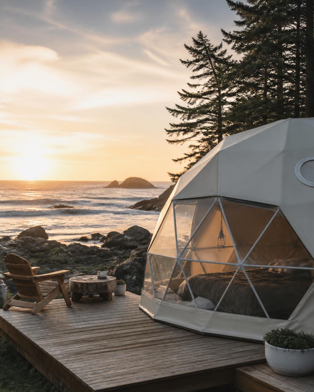 Glamping site inspiration for West Coast
